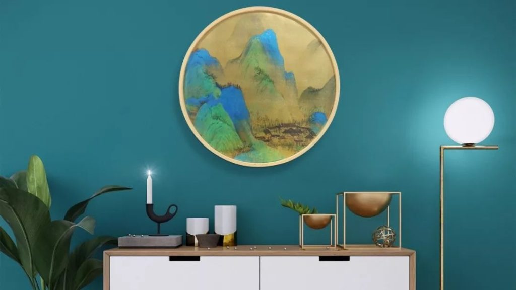 千里江山图挂画